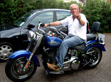 Me on Michael's Harley, Exeter